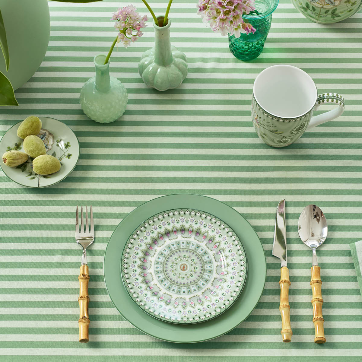Pip Studio Lily & Lotus Moon Delight assiett 17 cm grön