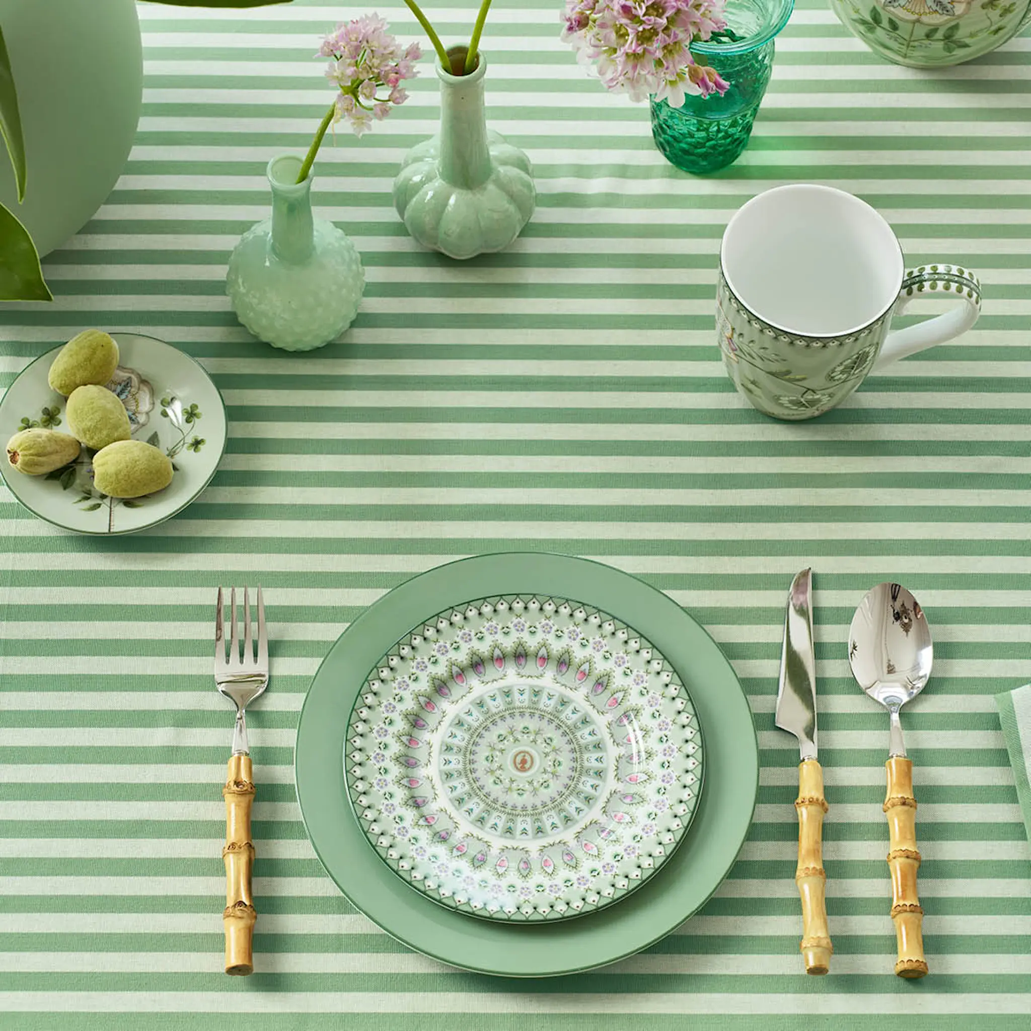 Pip Studio Lily & Lotus Moon Delight assiett 17 cm grön