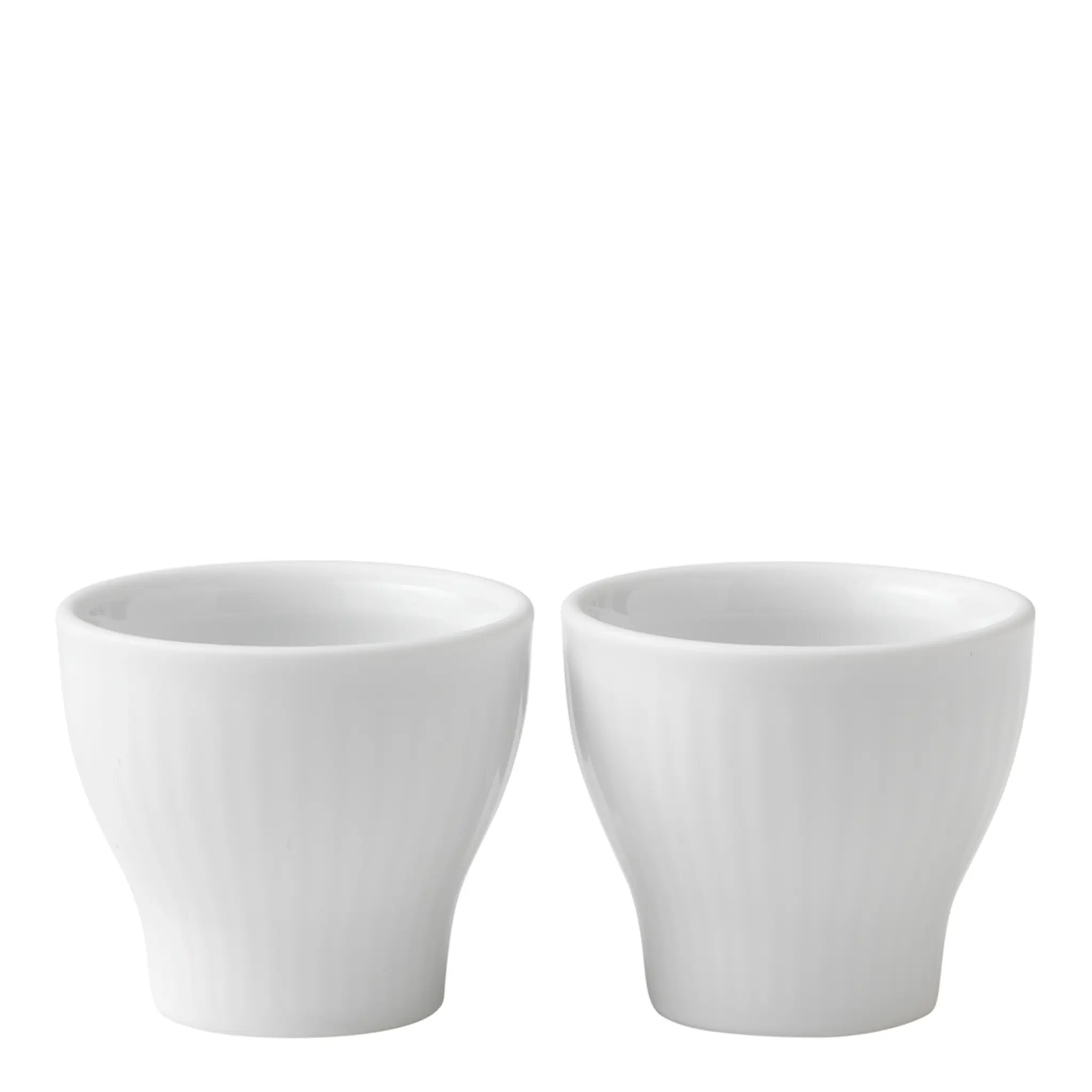 Royal Copenhagen White Fluted Äggkopp 2-pack