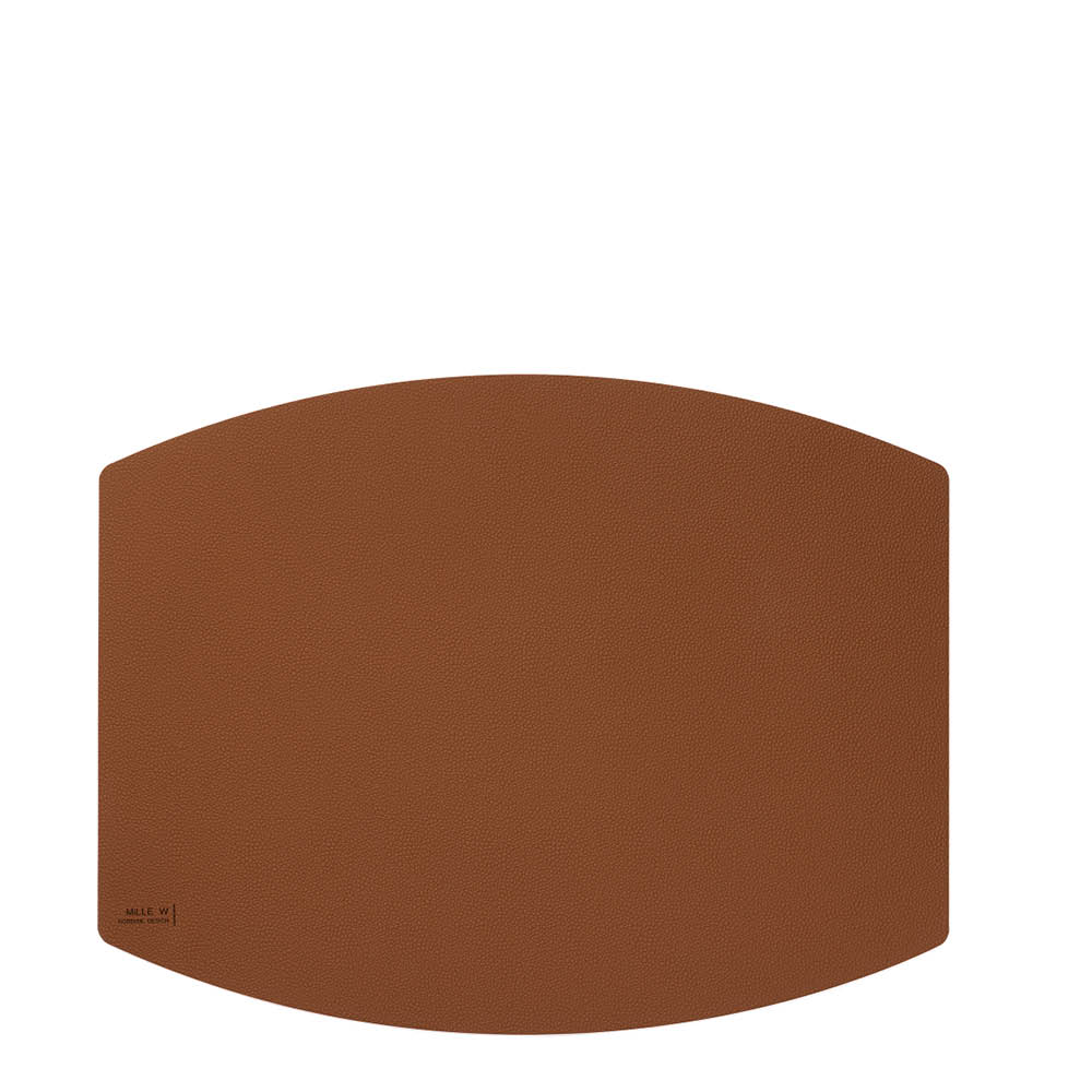 MiLLE W NORDISK DESIGN Ellips bordstablett 45x35 cm brun