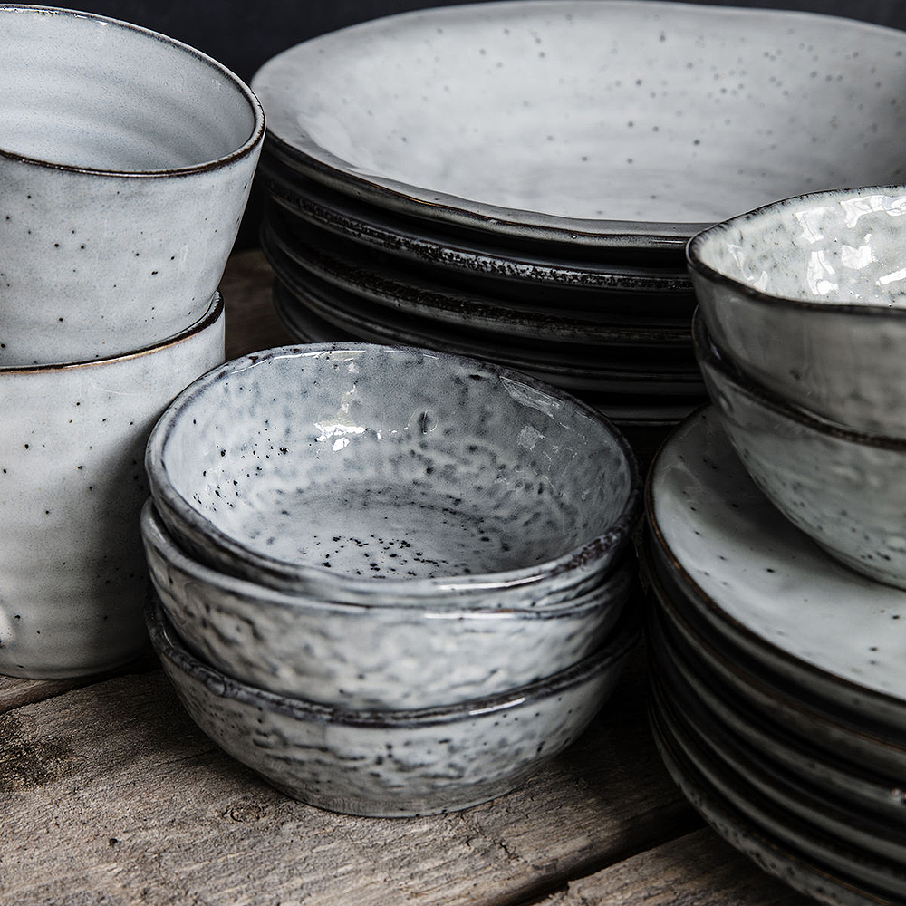 House Doctor Rustic Skål Grå/Blå 11,5 cm