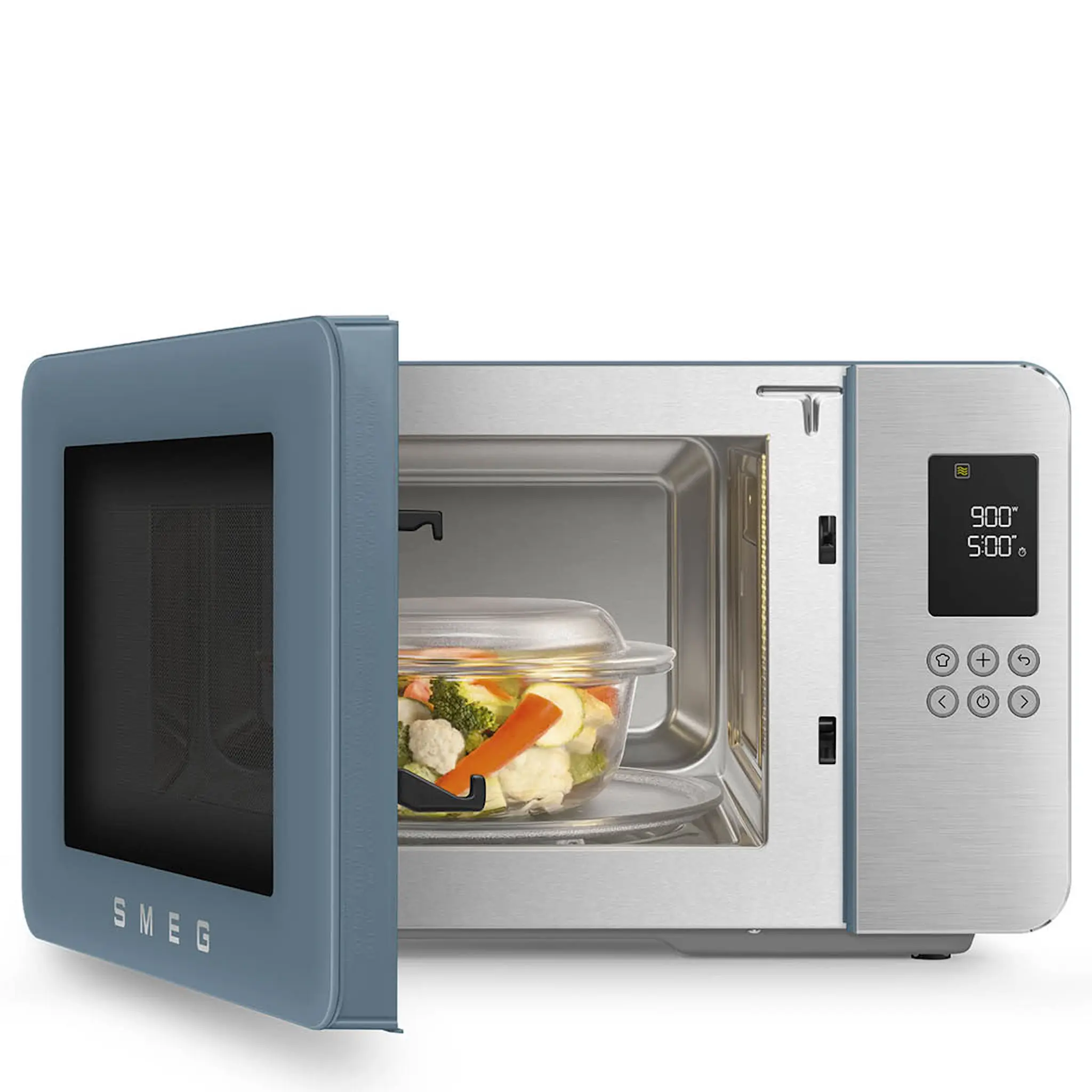 Smeg Smeg Collezione mikrovågsugn grill MOC01 1900W storm blue