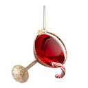 CocktailClub julhänge i glas 9 cm Julcocktail röd