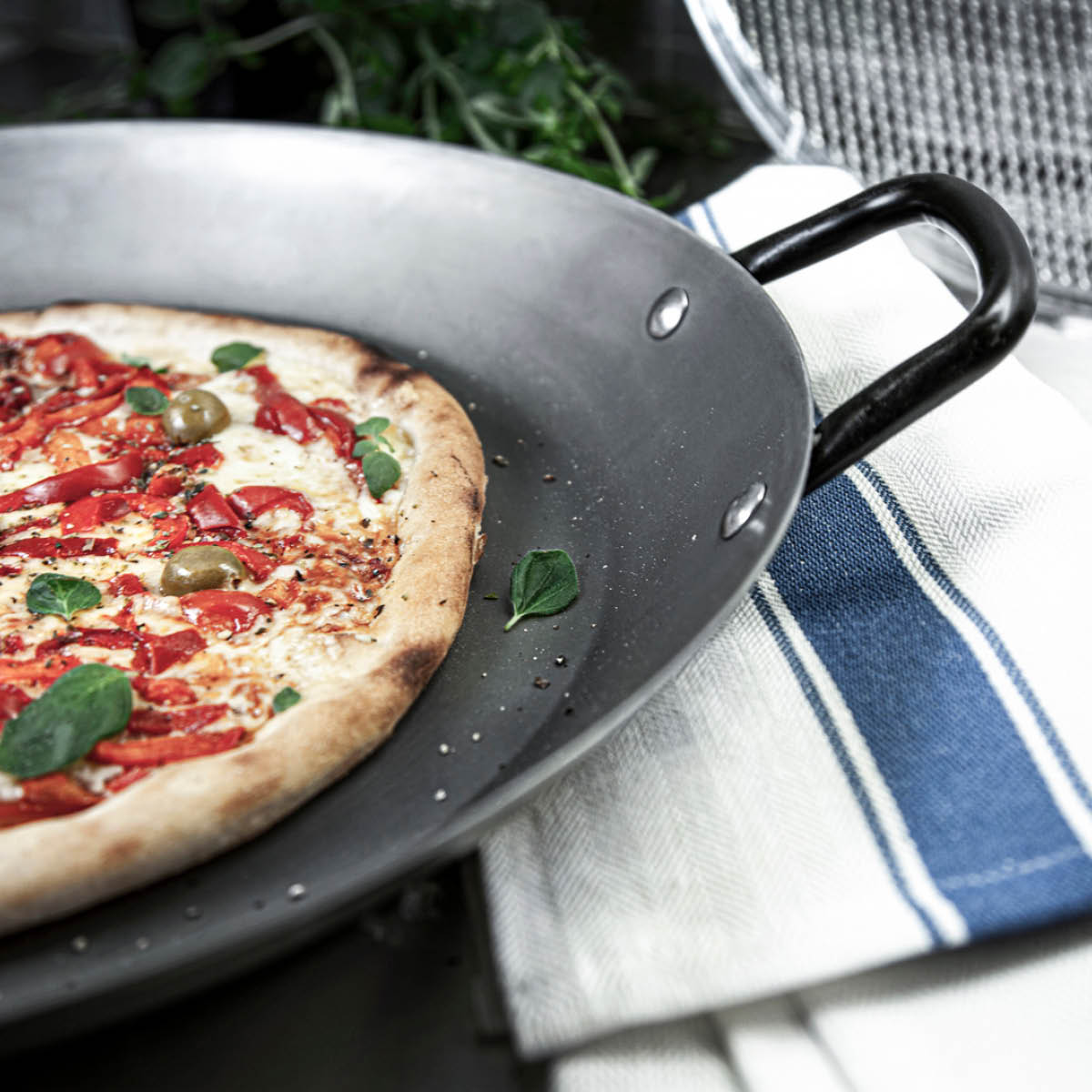 Exxent Paellapanna 40 cm 3,5 L bivaxbeläggning