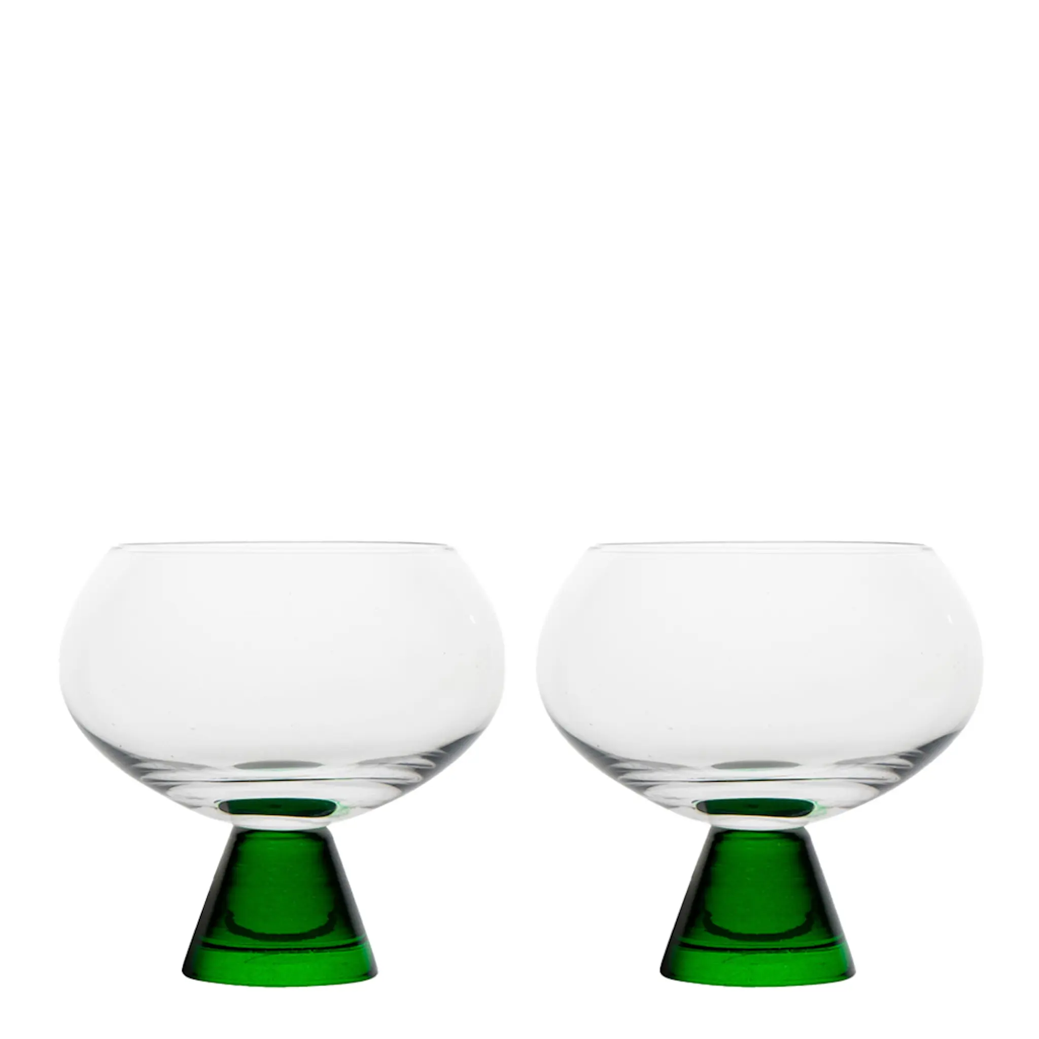ByOn Indy Glas 2-pack 24 cl Grön