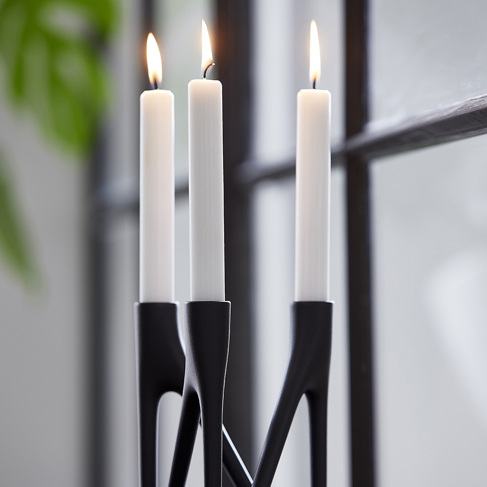 Morsö Roots Kynttilänjalka 3 kynttilää Musta