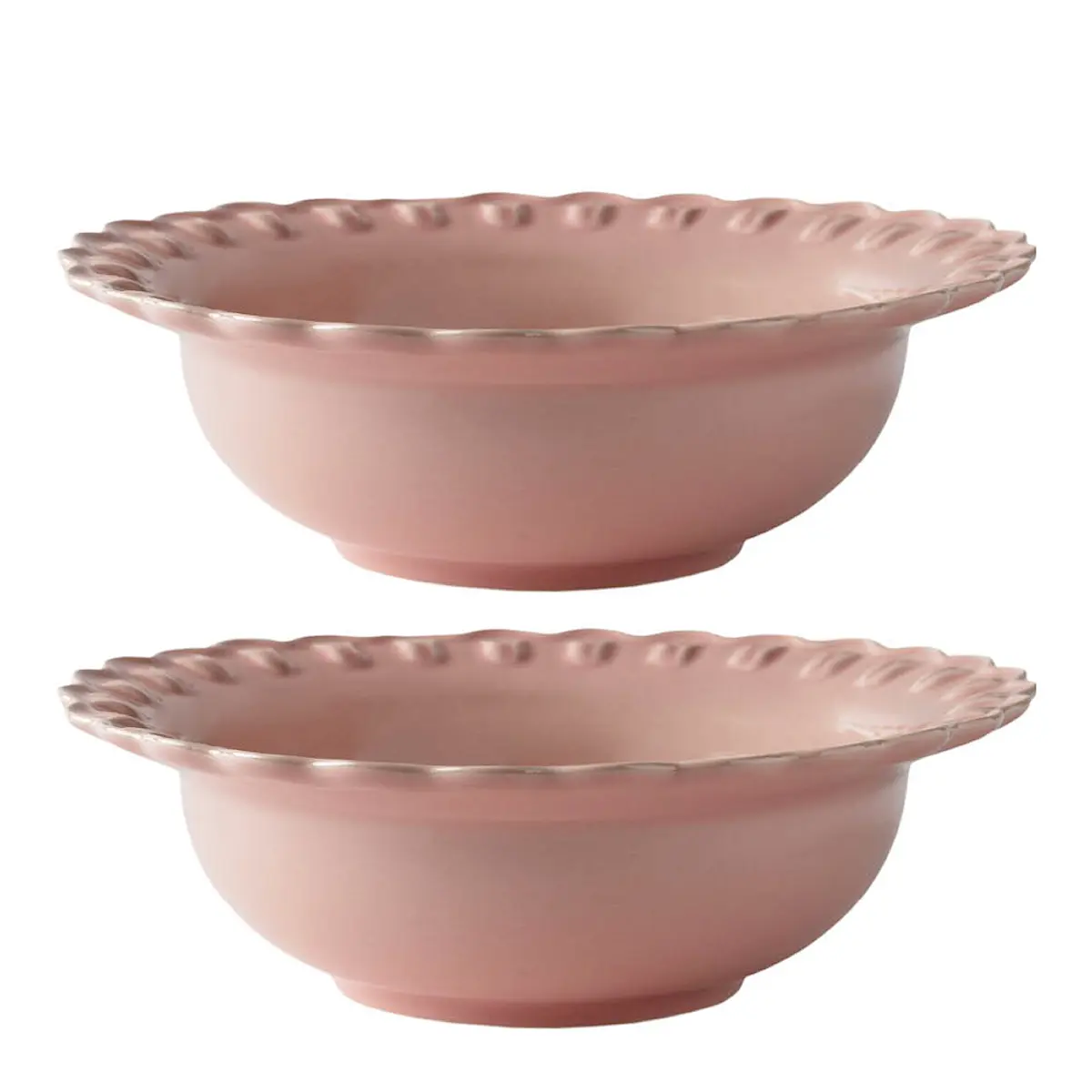 PotteryJo Tulipa djup tallrik 23 cm 2-pack bela portuguesa