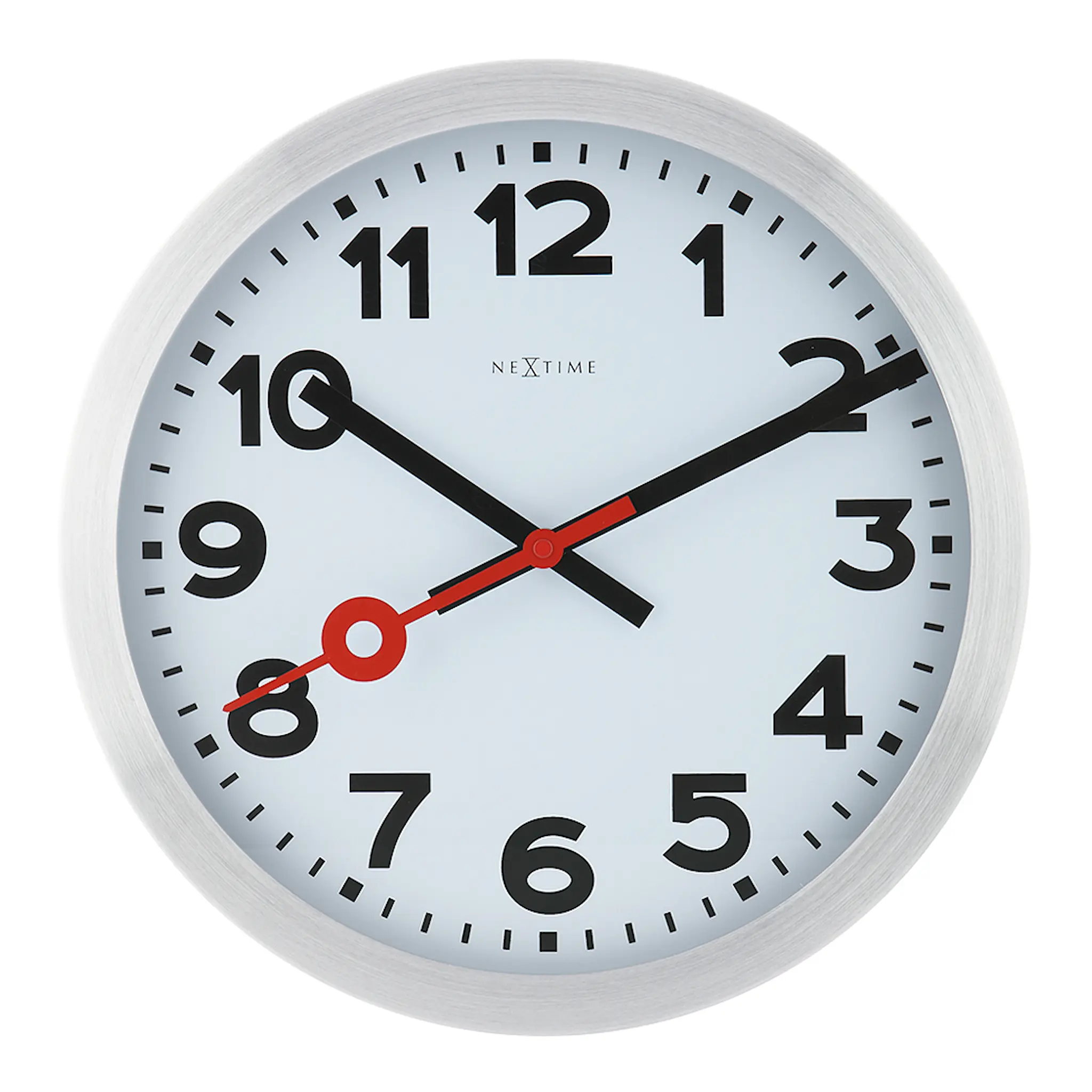 NeXtime Station Numbers väggklocka 35 cm vit
