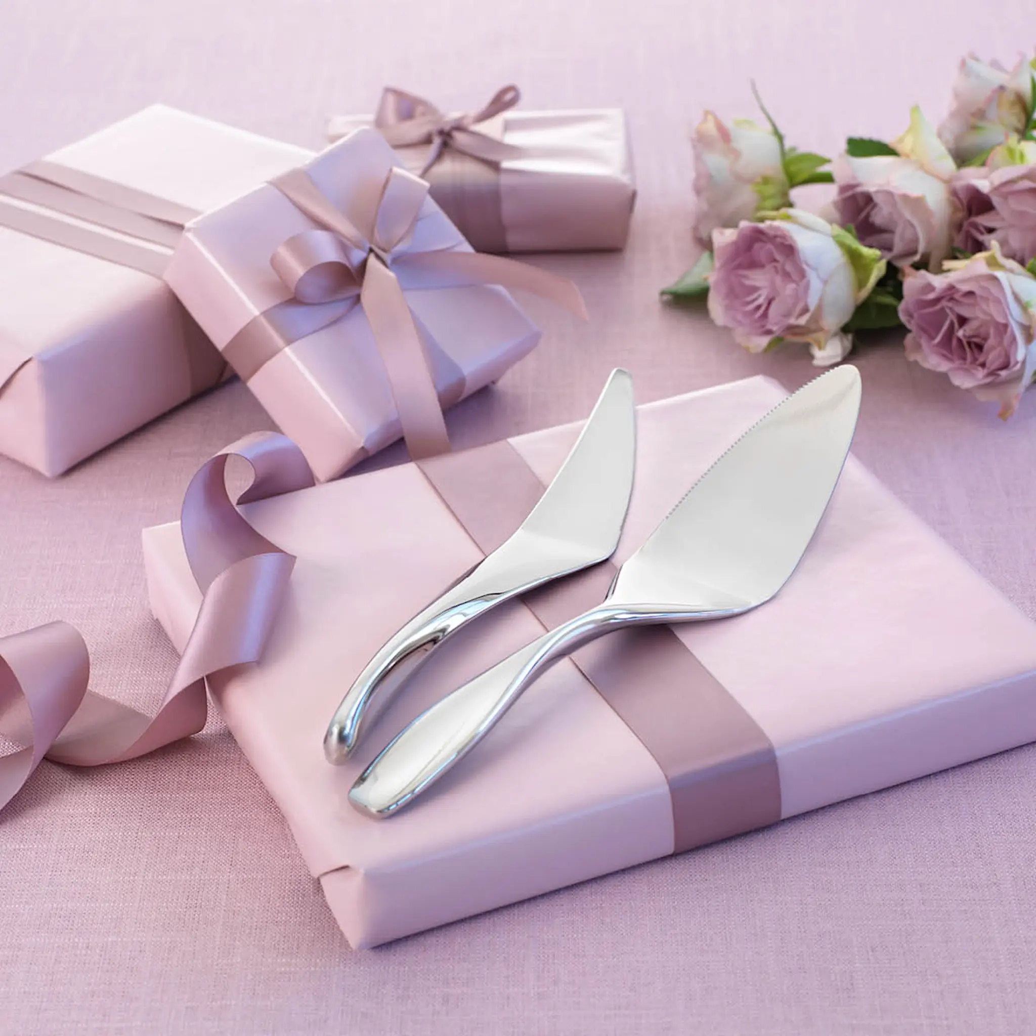 Hardanger bestikk Tarjoiluvälineet 2 osaa Ruostumaton