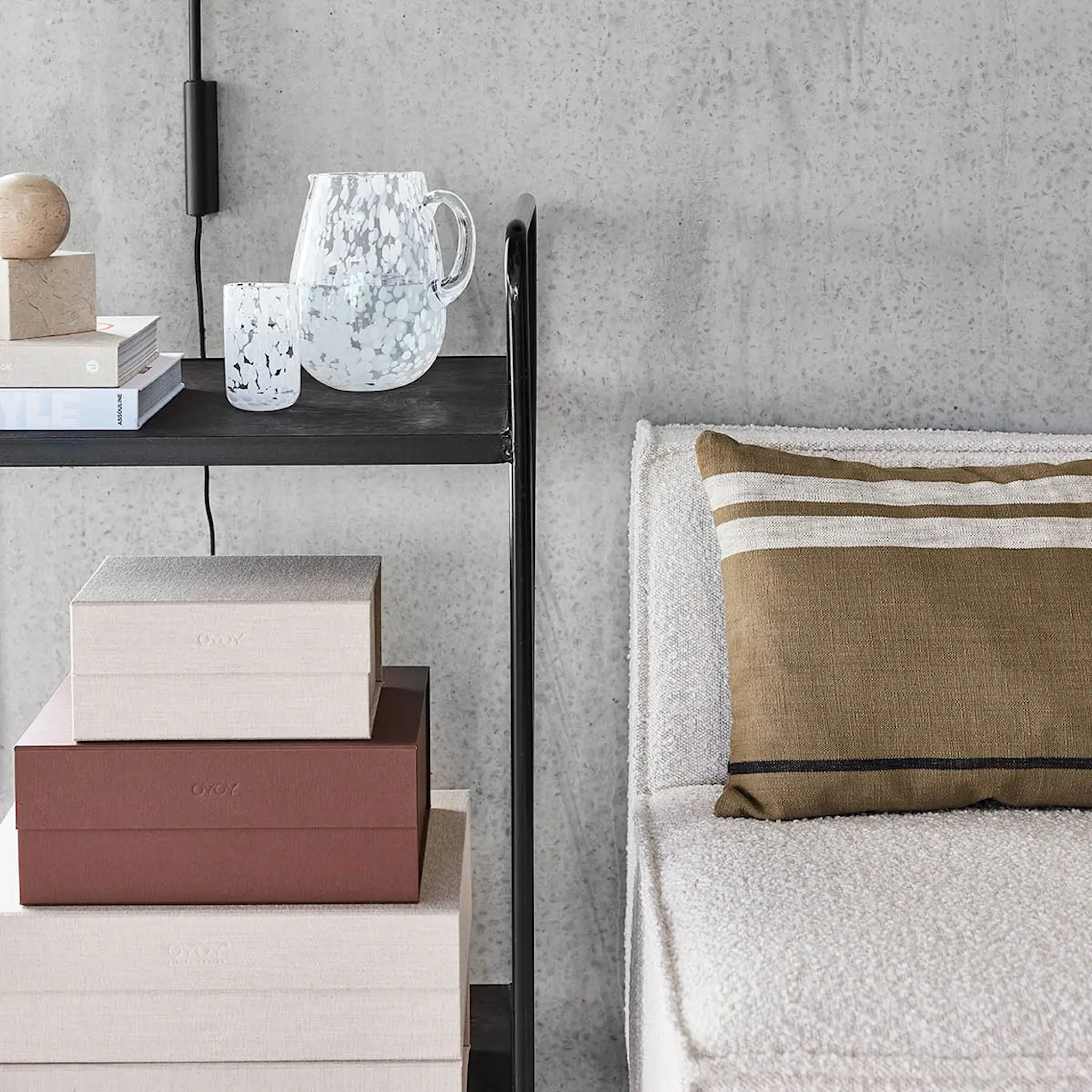 OYOY Hako förvaringslåda A3 45x33 cm Clay Melange