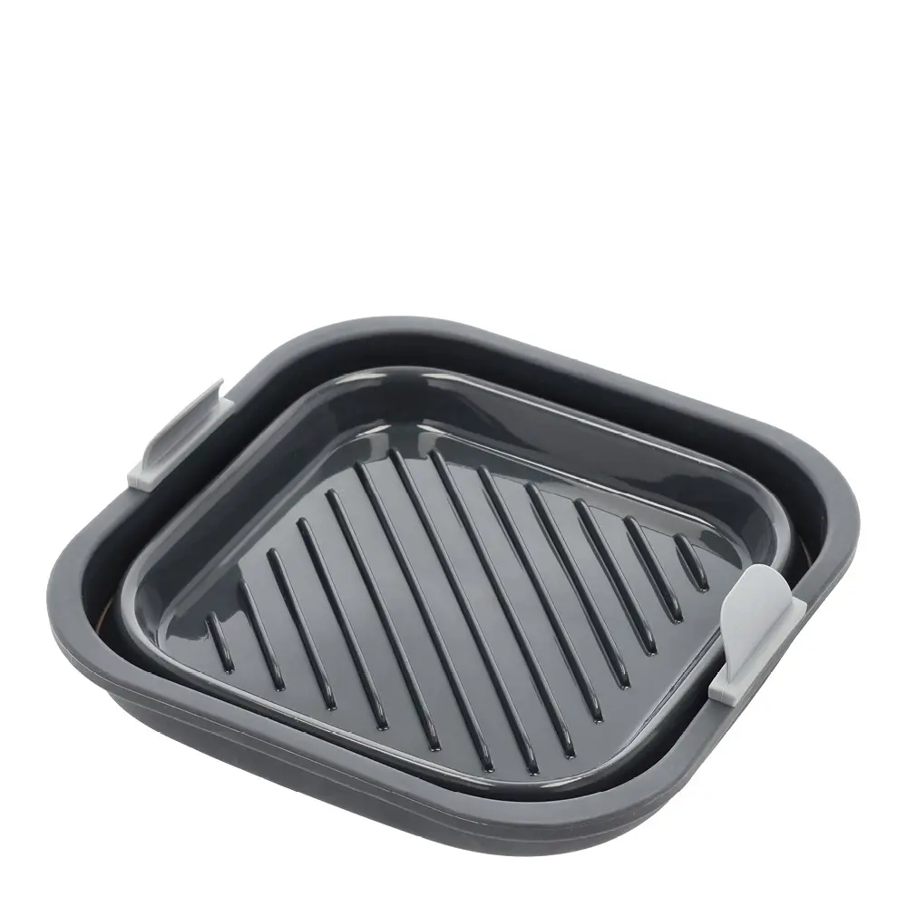 Holm Silikonivuoka airfryeriin 19x19x6 cm Harmaa