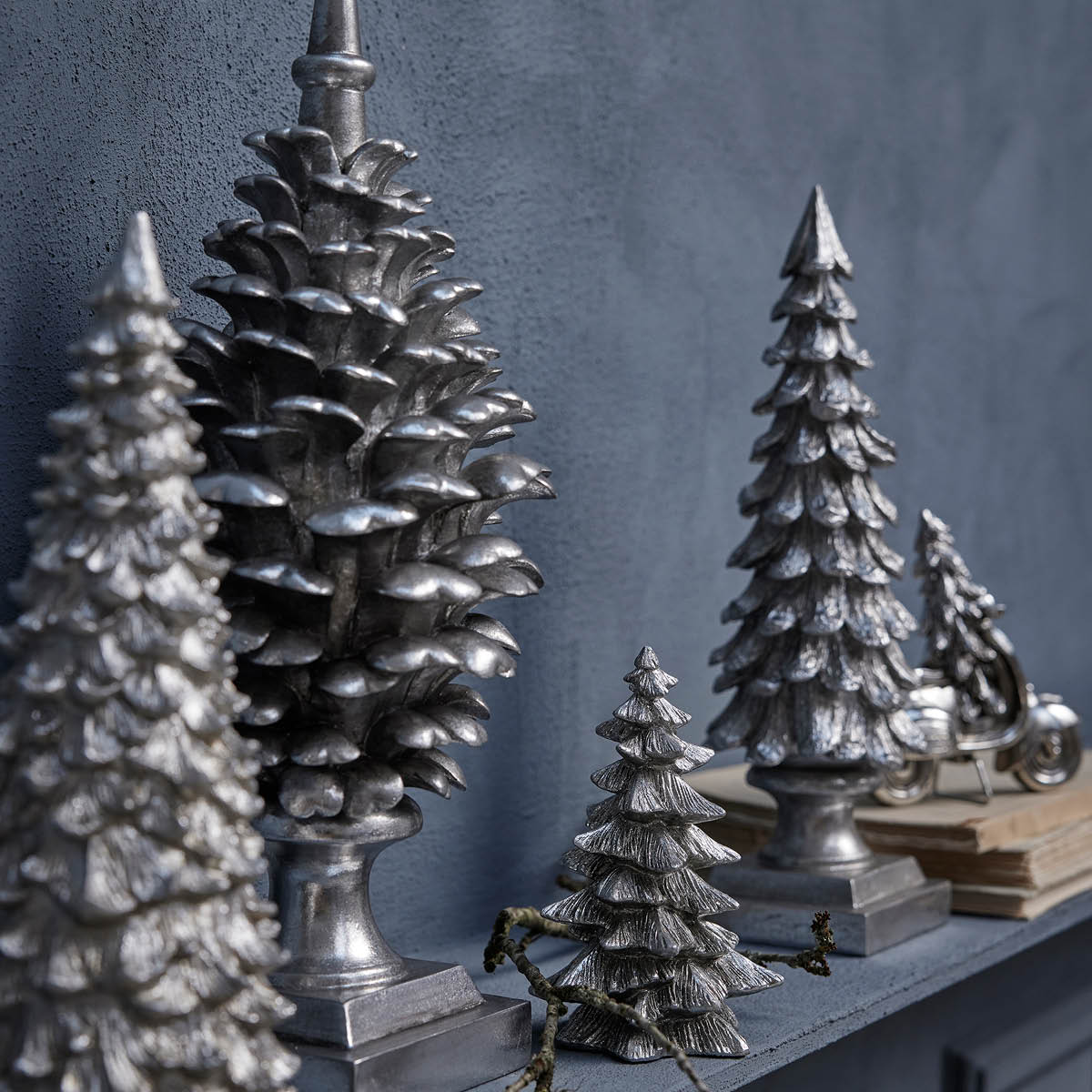 Lene Bjerre Gracie juldekoration gran 30,5 cm silver