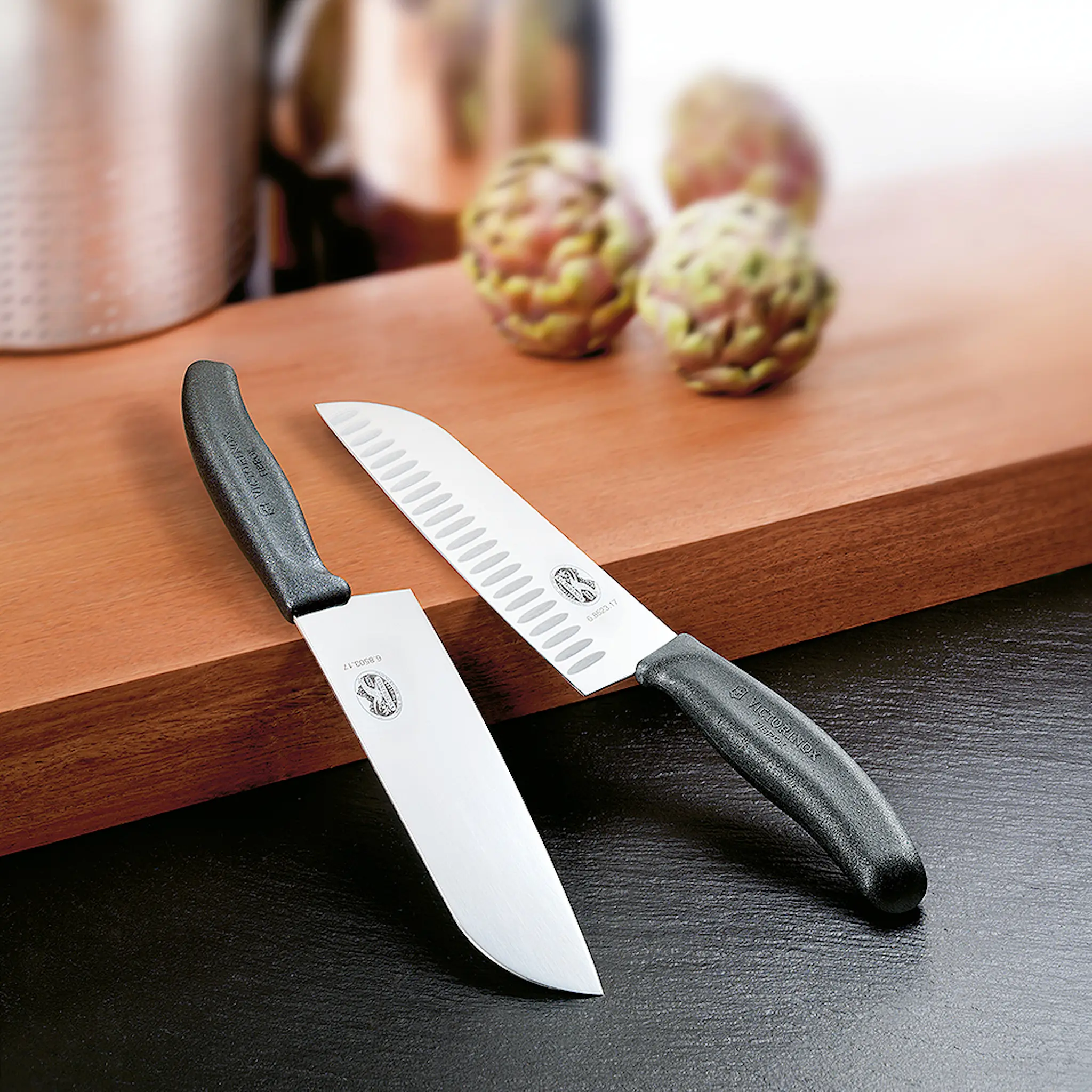 Victorinox Swiss Modern Santoku 17 cm Svart