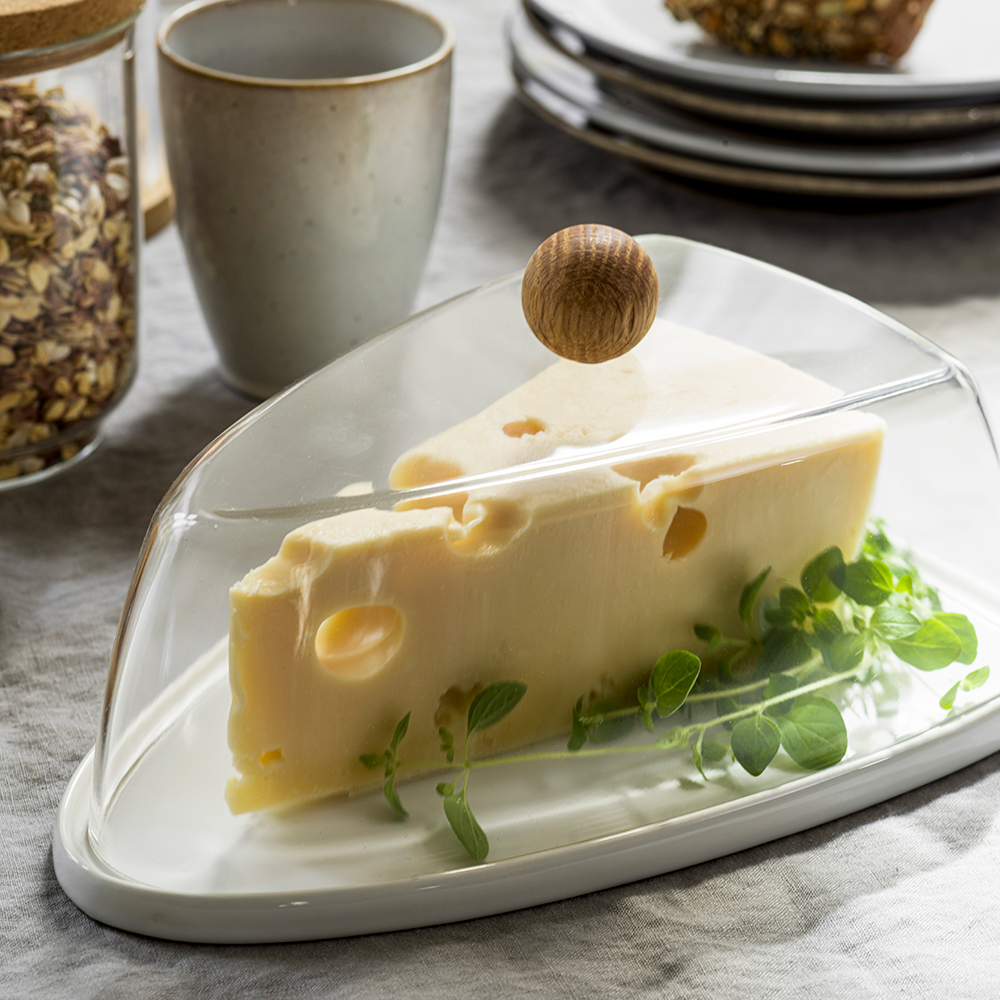 Sagaform Nature osteklokke eikeknott