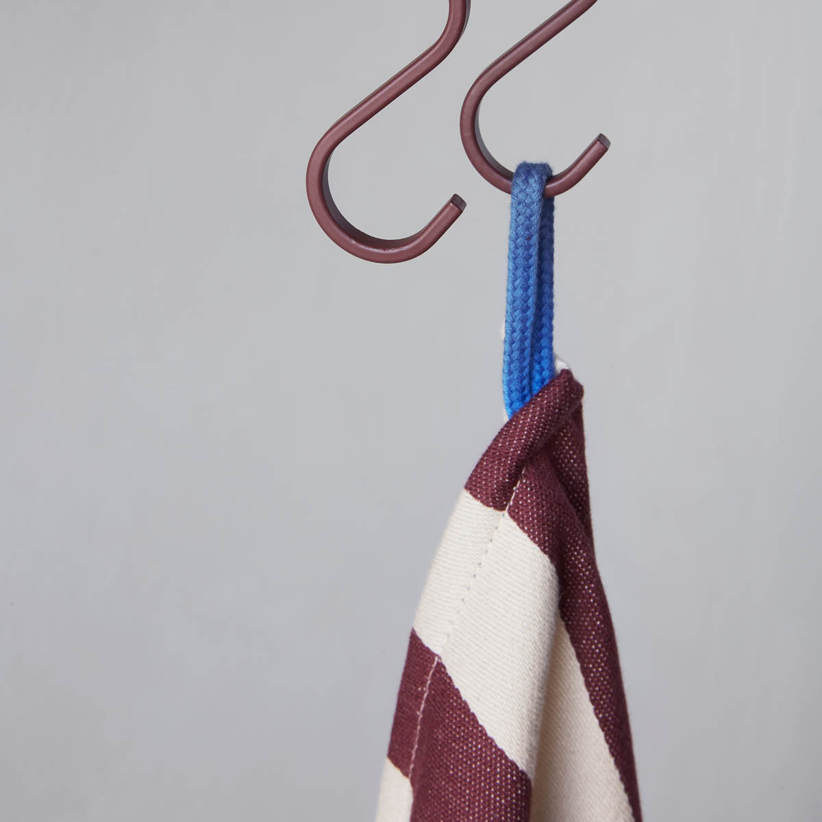 Mette Ditmer Stripes kökshandduk 70x50 cm 2-pack vinröd