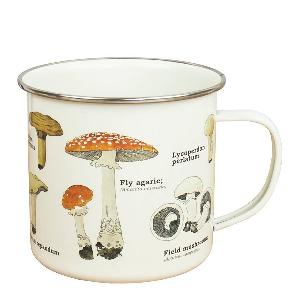 Gift Republic Emaljmugg 50 cl svamp