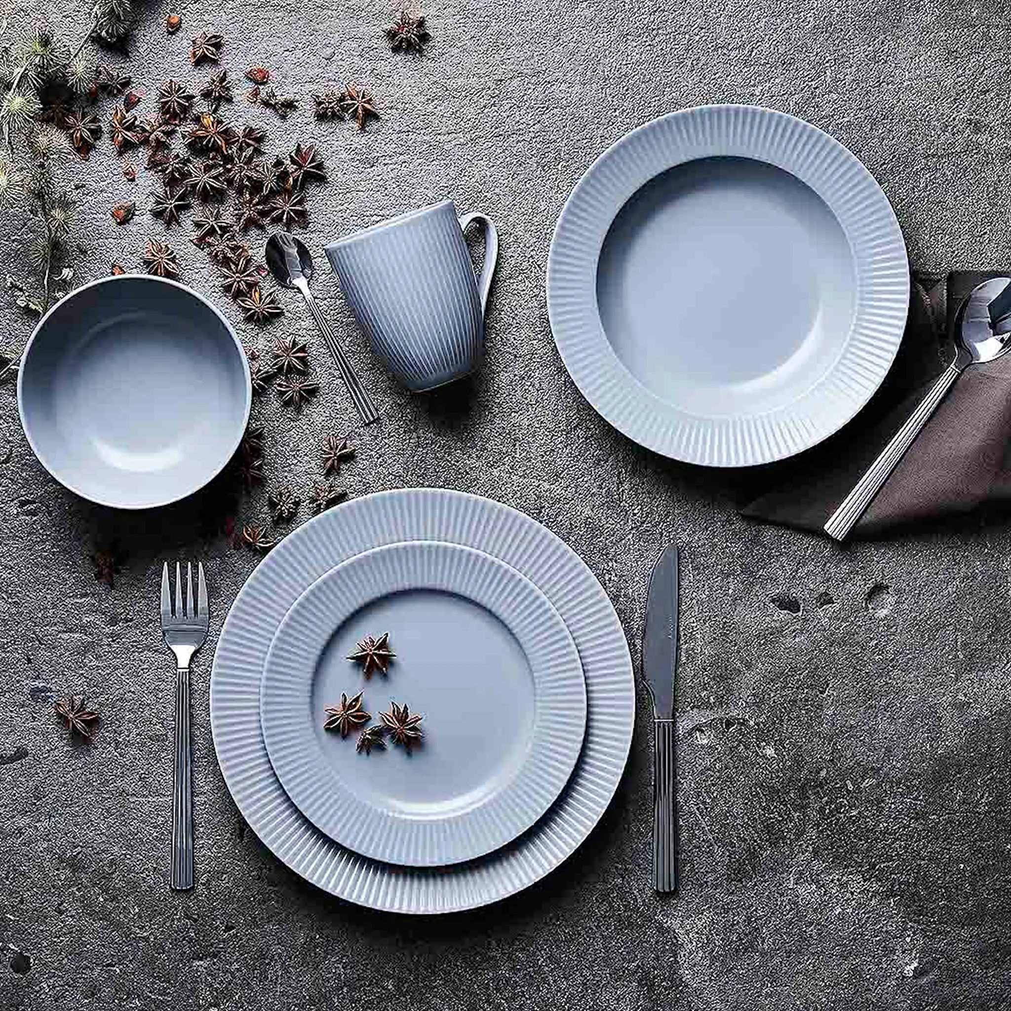 Aida Groovy Lautanen 21 cm Harmaa