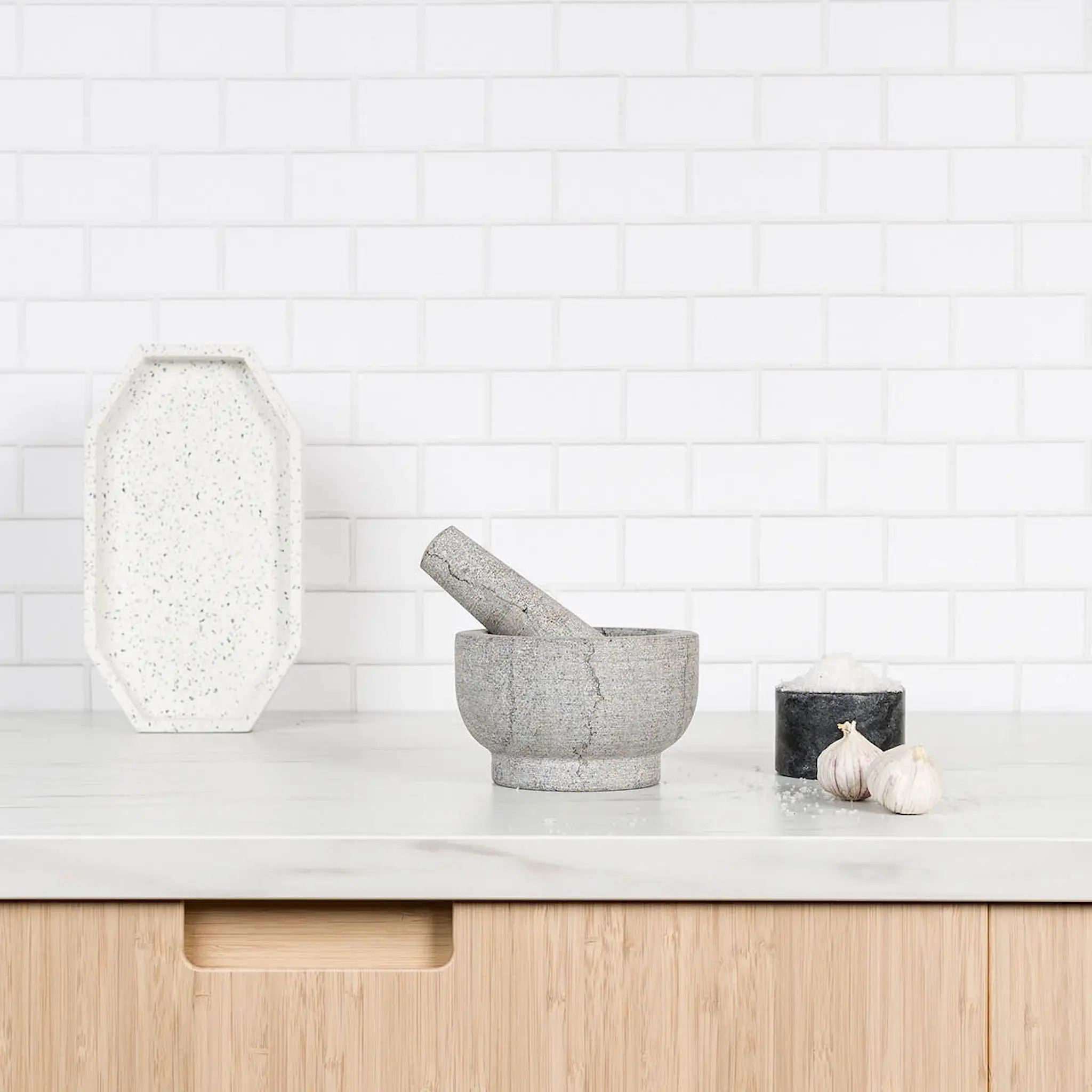 Modern House Stone mortel 13 cm grå