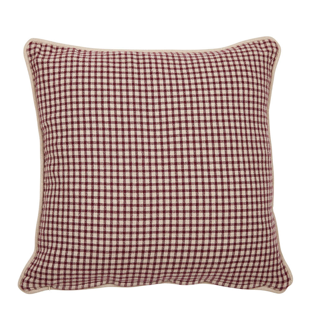 Fondaco Mette kuddfodral 48x48 cm vinröd