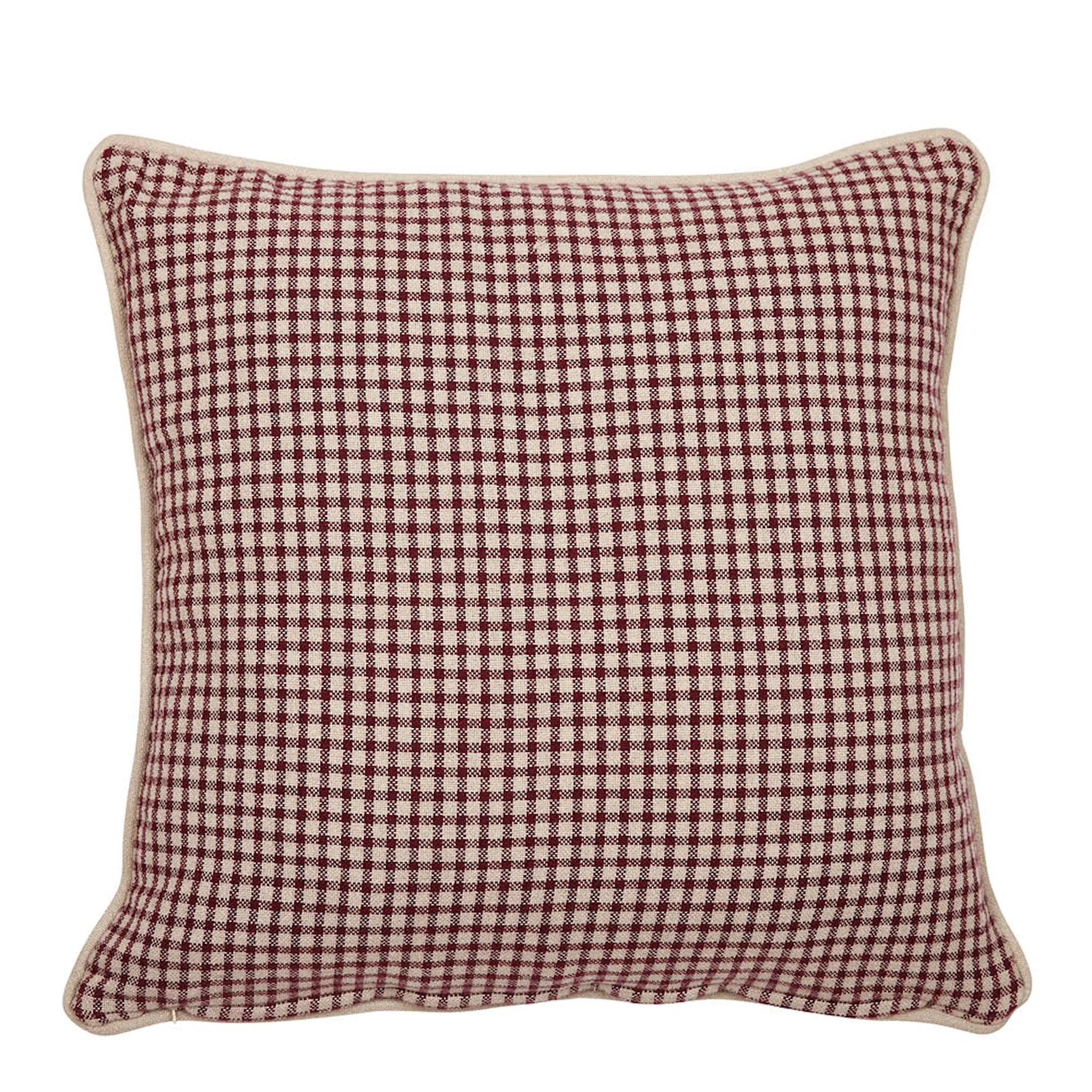 Fondaco Mette kuddfodral 48x48 cm vinröd