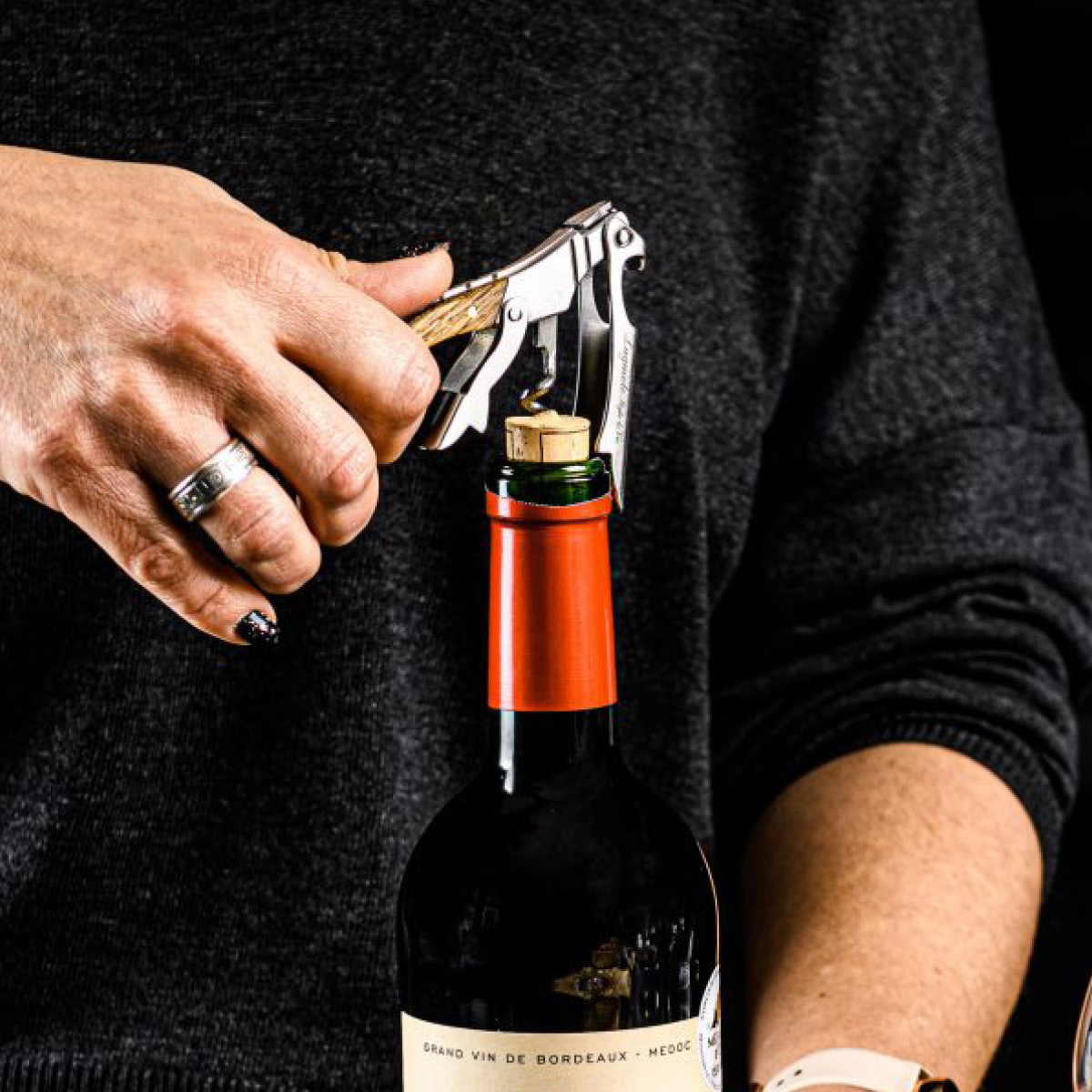 Laguiole Style de Vie Korketrekker set oak