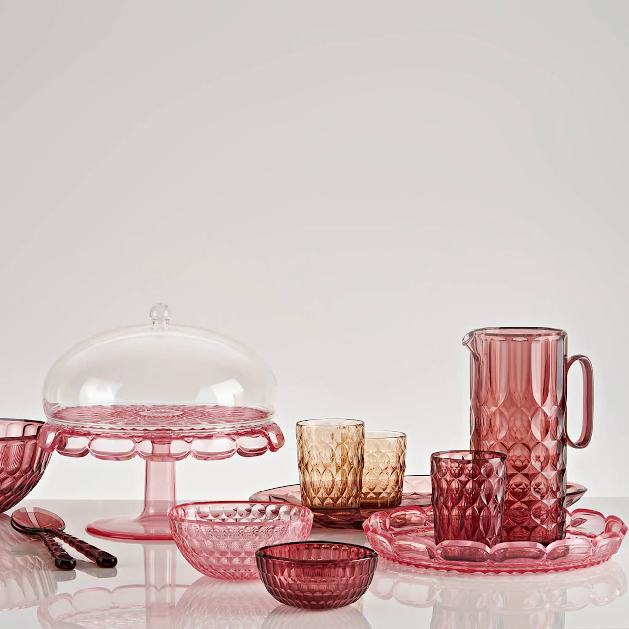 Guzzini Vanity tumbler hög 48 cl bioplast Mönster 1 Powder