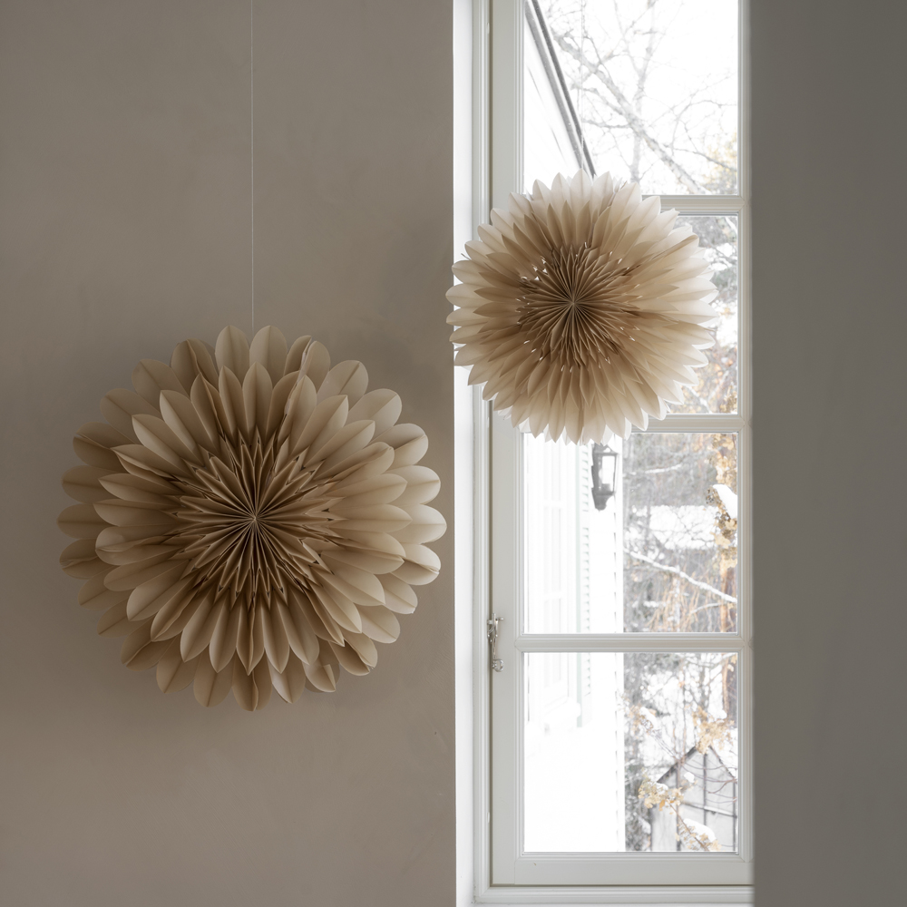 Watt & Veke Lotus Julstjärna 44 cm Beige