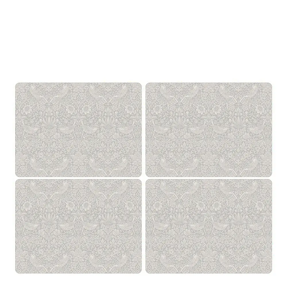 Strawberry Thief Pöytätabletti 30x40cm 4 kpl Harmaa