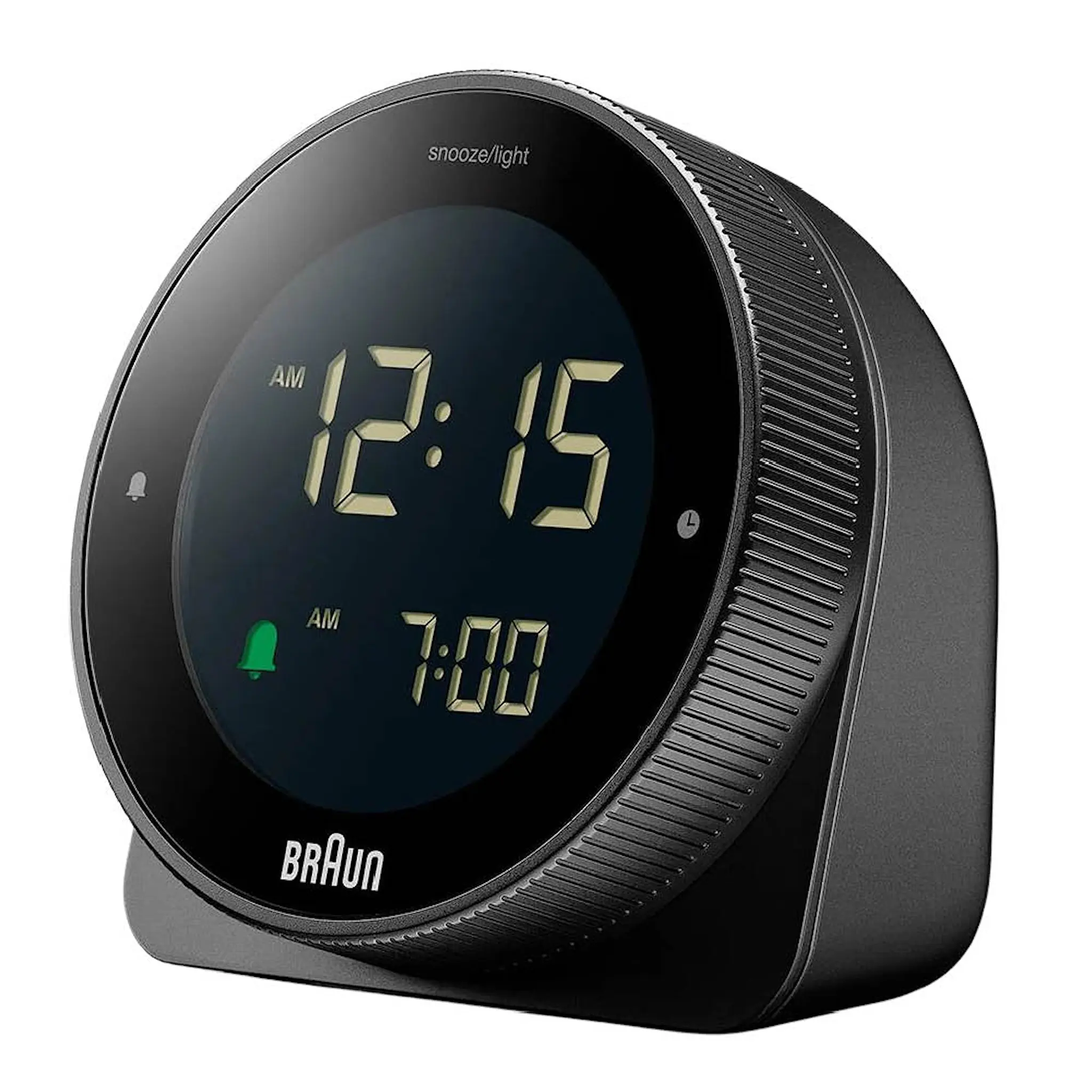 Braun Vekkerklokke digital 8 cm svart