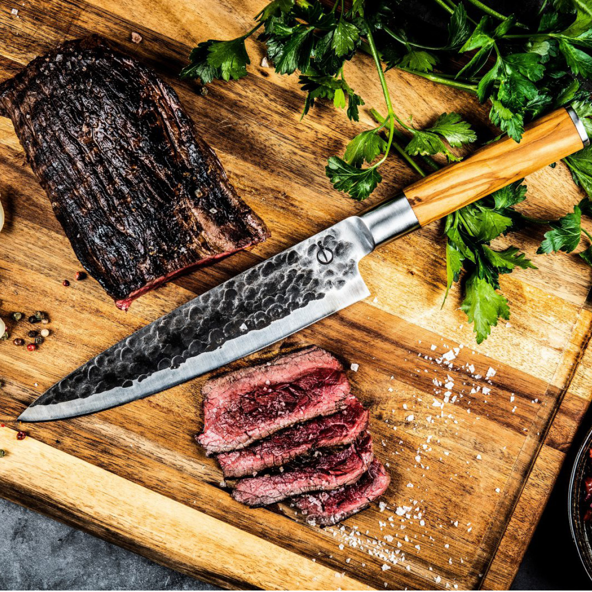 Forged Kokkekniv 33 cm olive