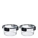 LocknLock förvaringslåda 2-pack 0,7 L klar/svart