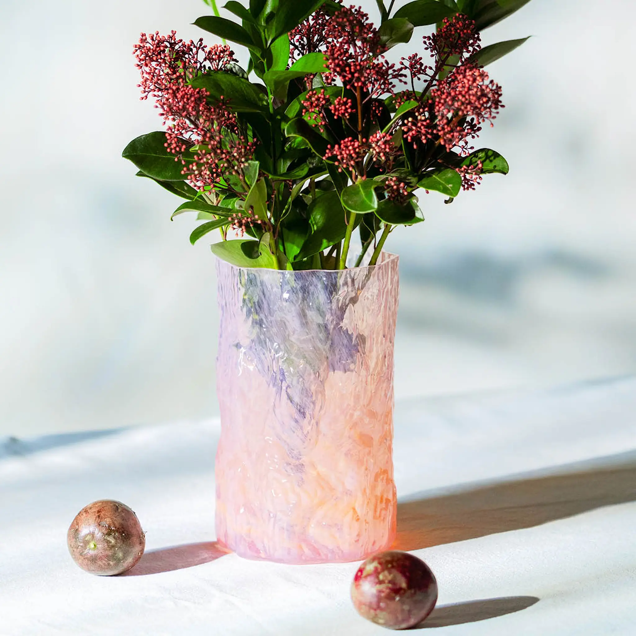 Magnor Bark vas 19 cm rosa