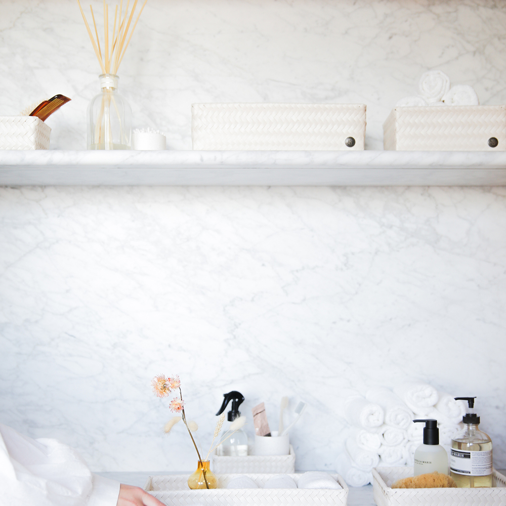 Handed By Fit stor förvaringskorg 36x24x10 cm champagne