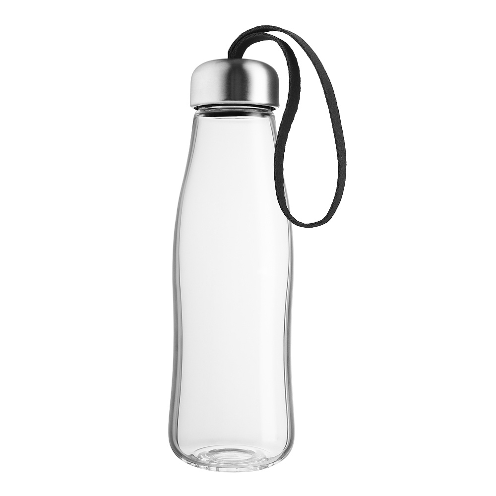 Eva Solo - Lasinen Juomapullo 0,5 L Musta