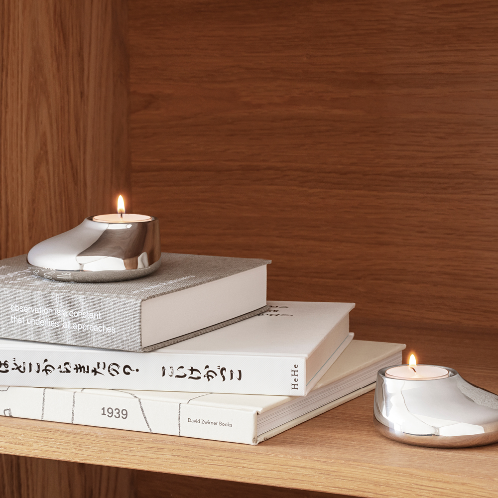 Eva Solo Mellow ljuslykta 2-pack silver