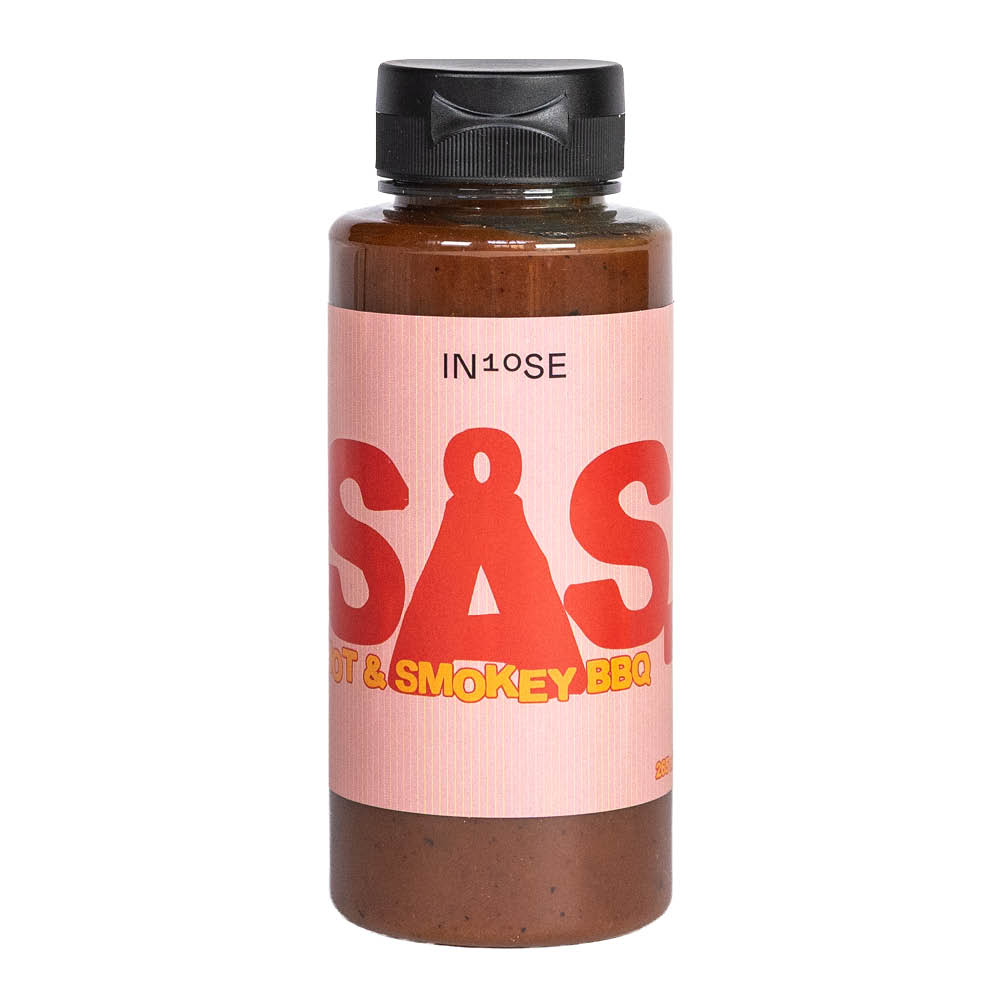 IN10SE Hot & Smokey BBQ-sås 265 ml röd