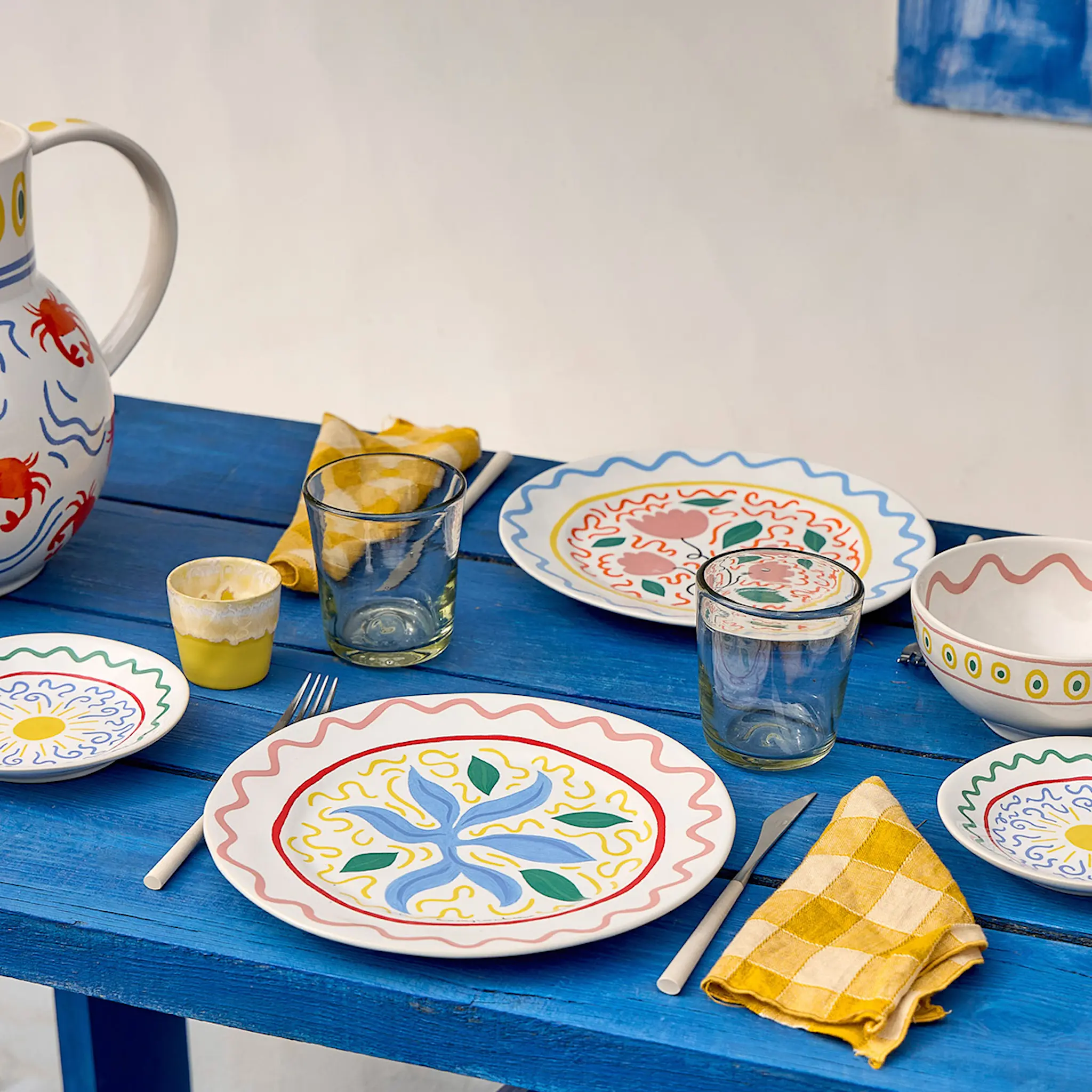 Costa Nova Bliss tallrik flat 27 cm blomma multi