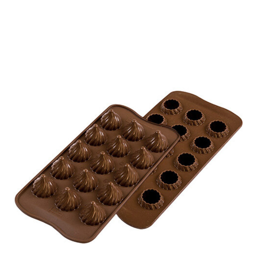 Silikomart - Choco Flame Silikonimuotti praliineille 15 kpl á 8 ml