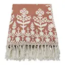 Mazzo pläd i bomull 200x150 cm brun