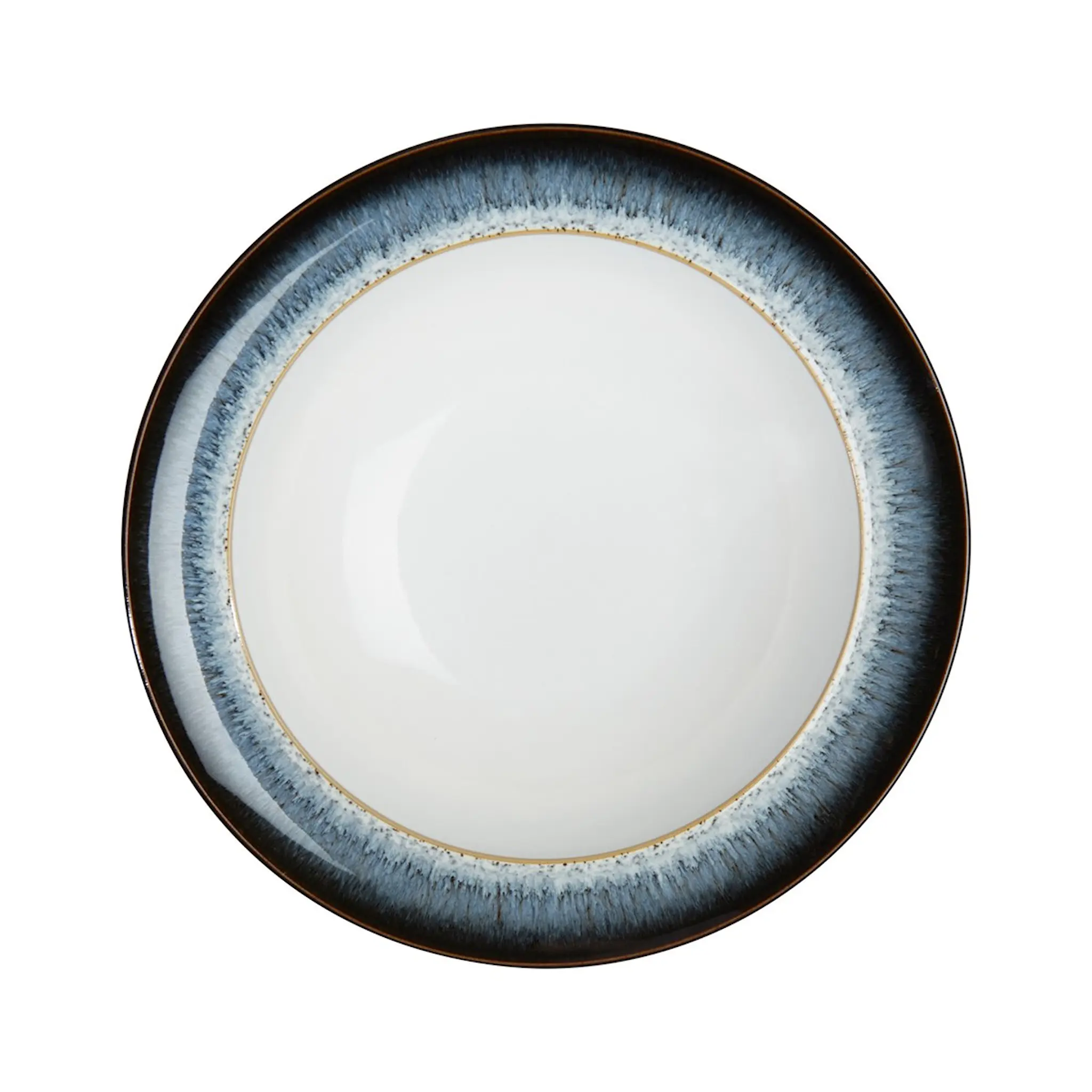 Denby Halo Sopptallrik 22,5 cm Grå/Svart