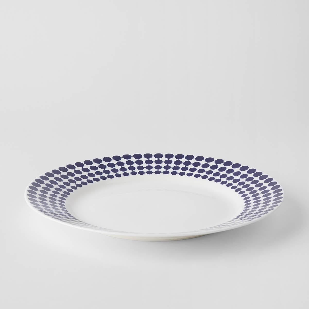 Gustafsberg Adam tallrik med bräm 28 cm blåvit