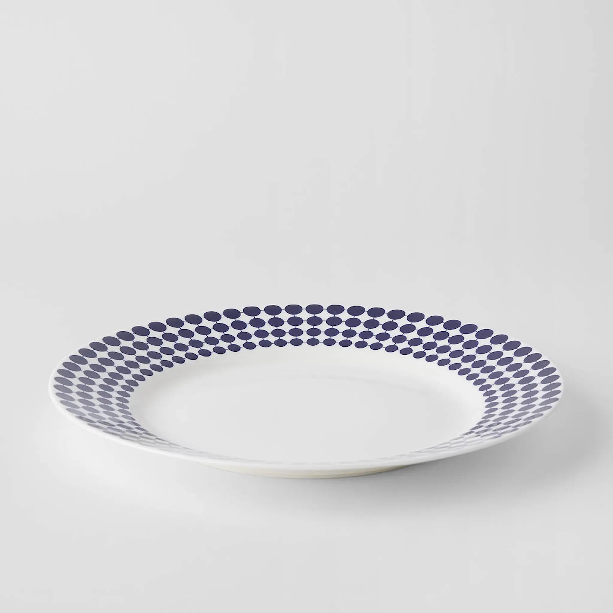Gustafsberg Adam tallrik med bräm 28 cm blåvit
