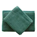 MILD gåvoset med handduk och badlakan dark green