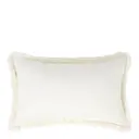 Kudde linne/bomull med fransar 50x50 cm vit