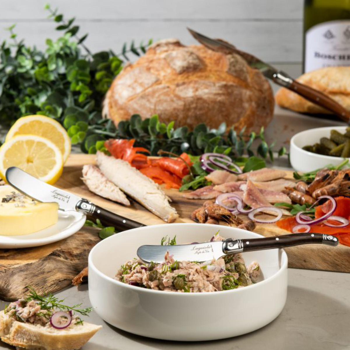 Laguiole Style de Vie Smørkniv 4 stk dark wood