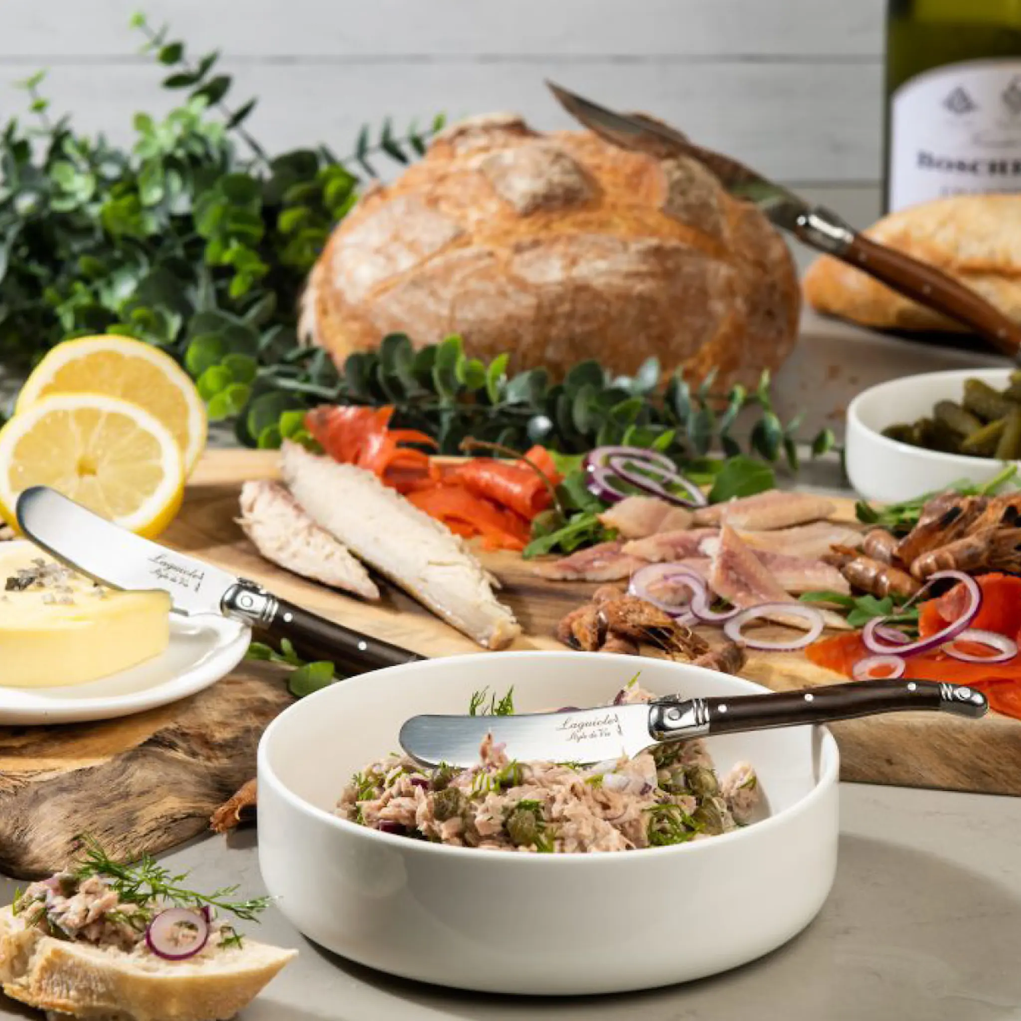 Laguiole Style de Vie Smörkniv 4-pack dark wood