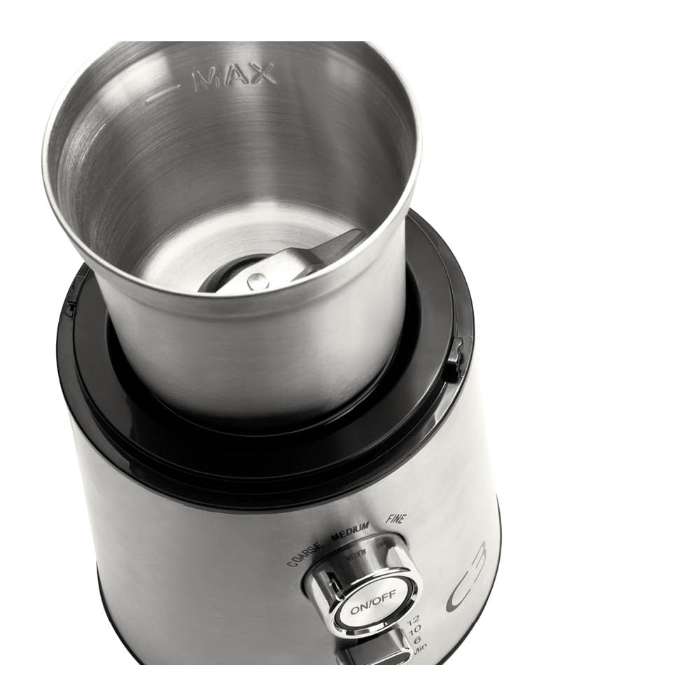 C3 Design Kahvimylly CG700 85g 200W Harjattu teräs