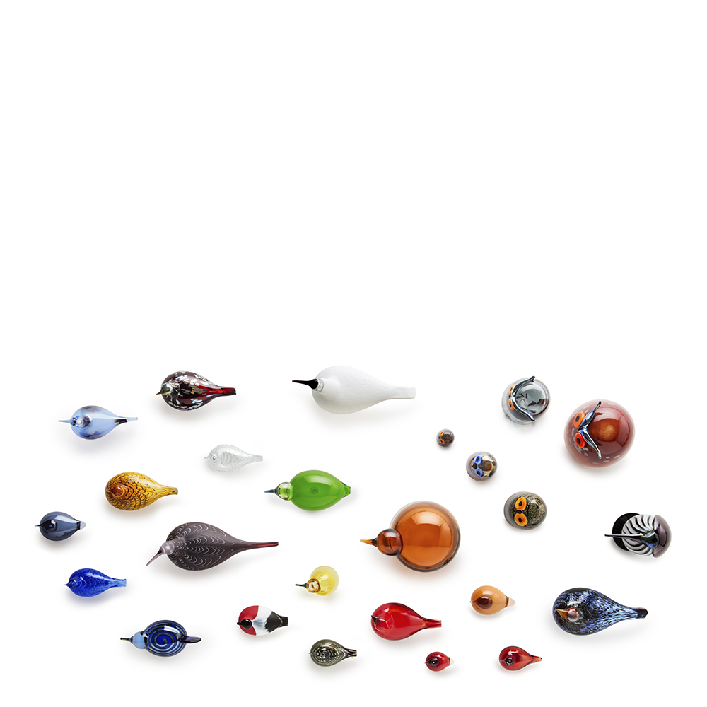 iittala Birds by Toikka liten terne 7,5x11 cm tranbær