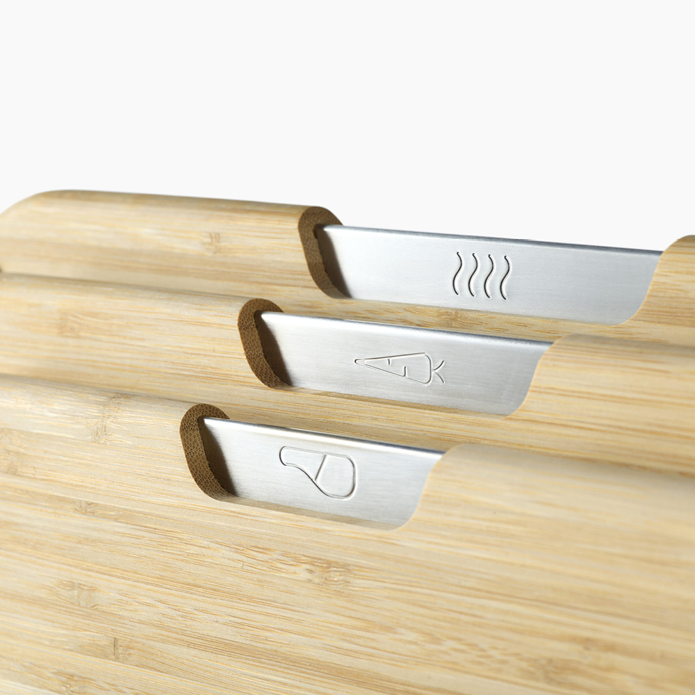 Joseph Joseph Nest Boards skjærebrett i tre 3 stk bambus