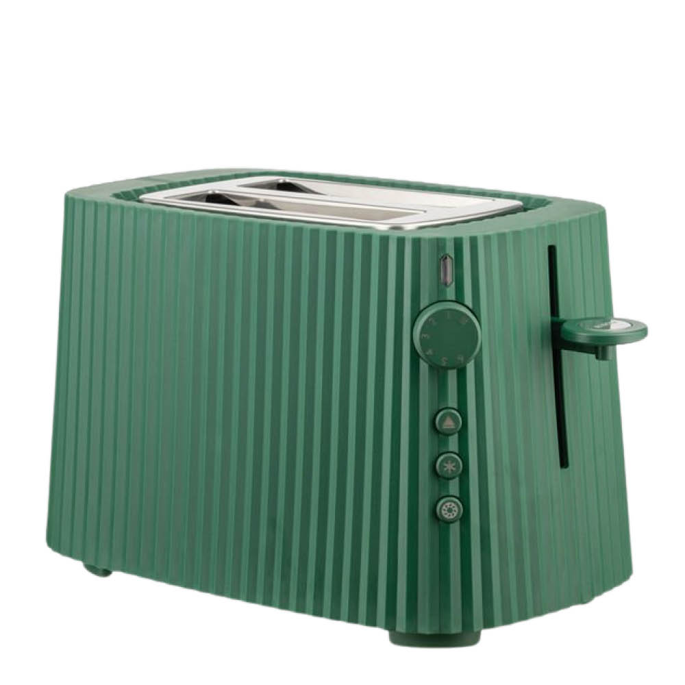 Alessi Plissé Leivänpaahdin 2 viipaletta Vihreä